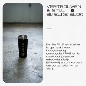 Duurzame RVS shakebeker; het hygiënische alternatief voor plastic shakebekers.