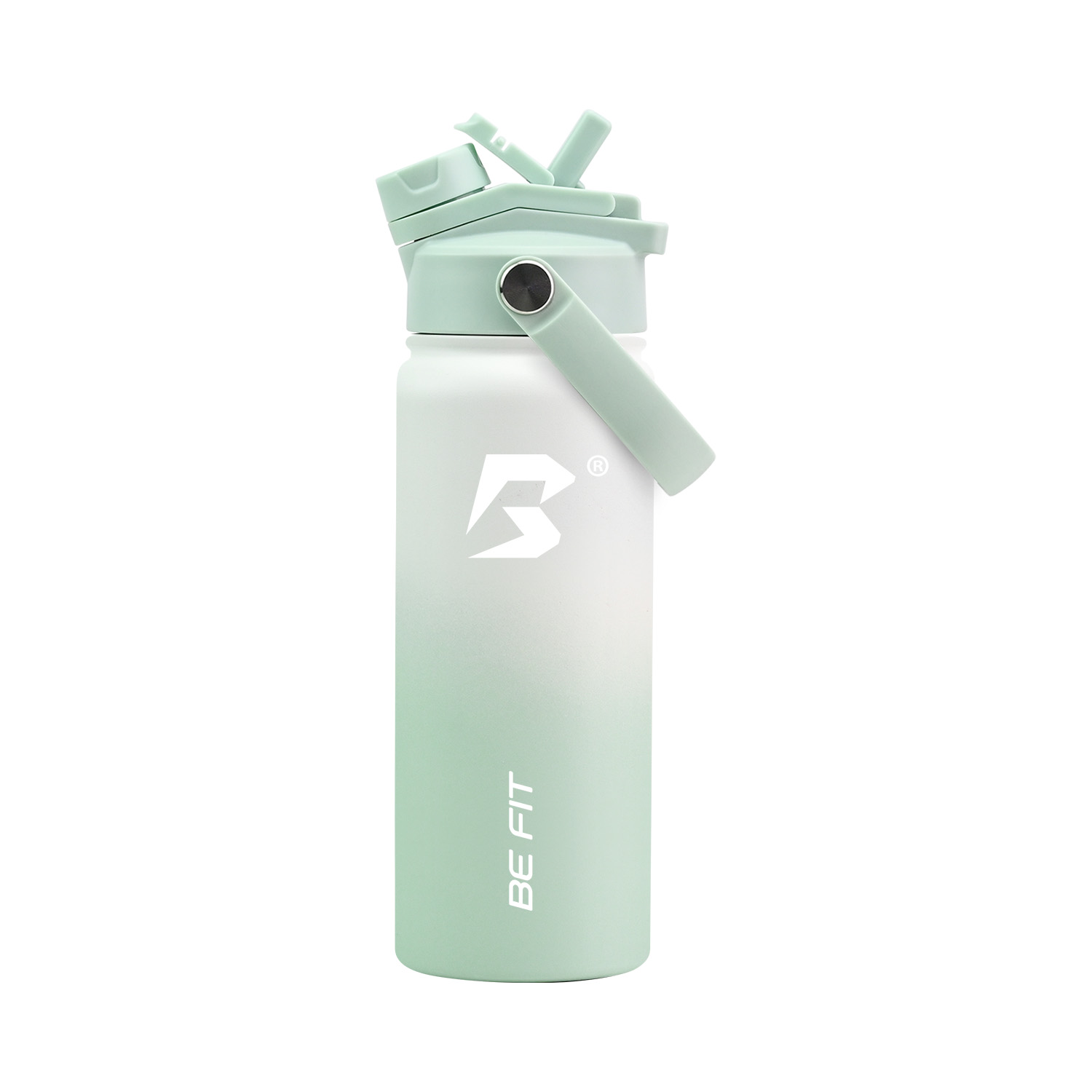 RVS drinkfles 500ml in dip dye mint van Be Fit