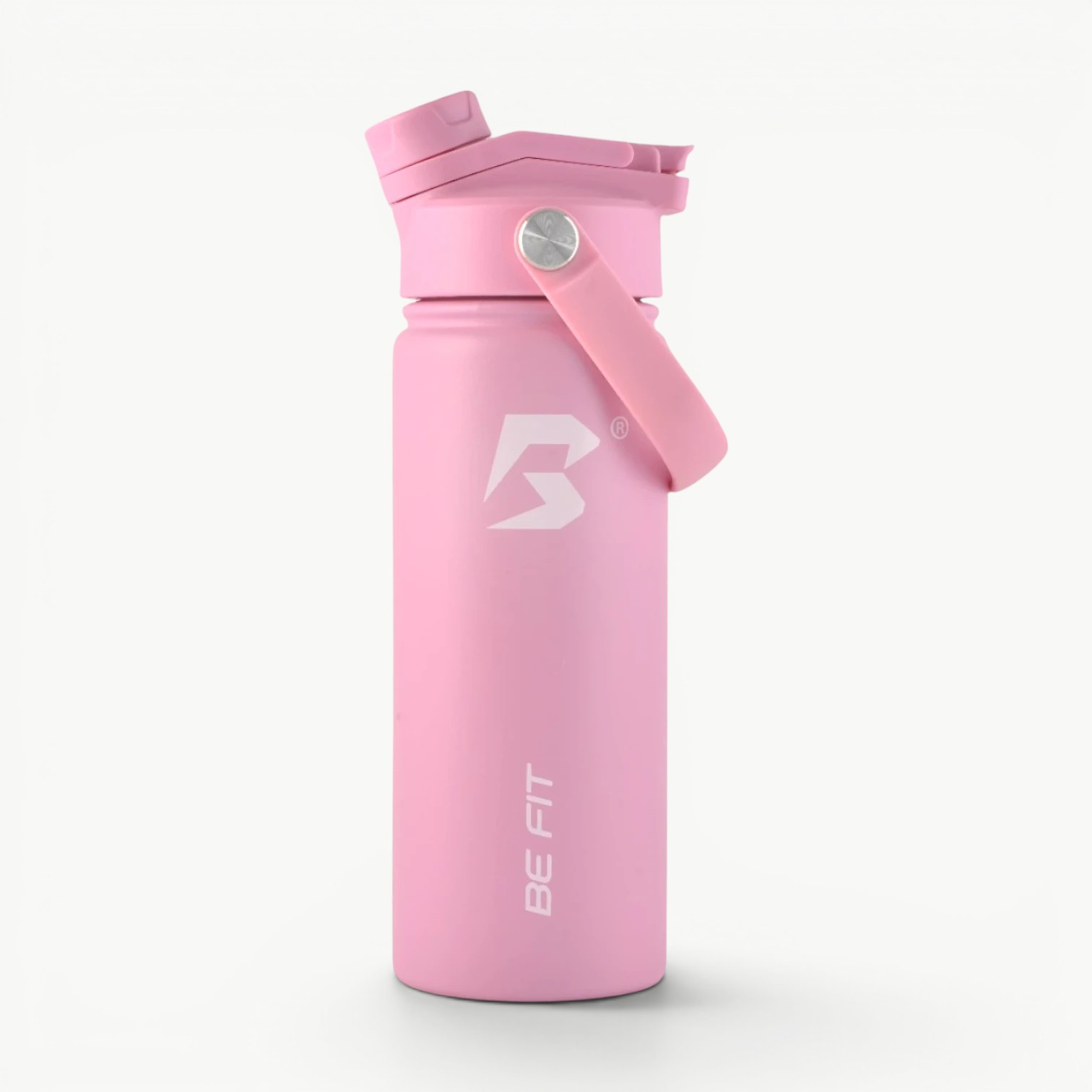 Roze RVS bidon 500ml lekvrij; Be Fit Swigger bidon voor de fiets.