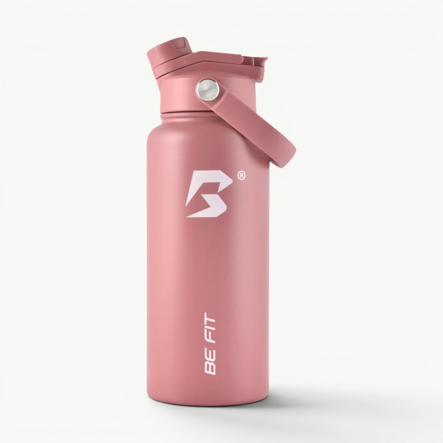 Bordeaux rode waterfles 1 liter; Be Fit waterflessen bedrukken tekst.
