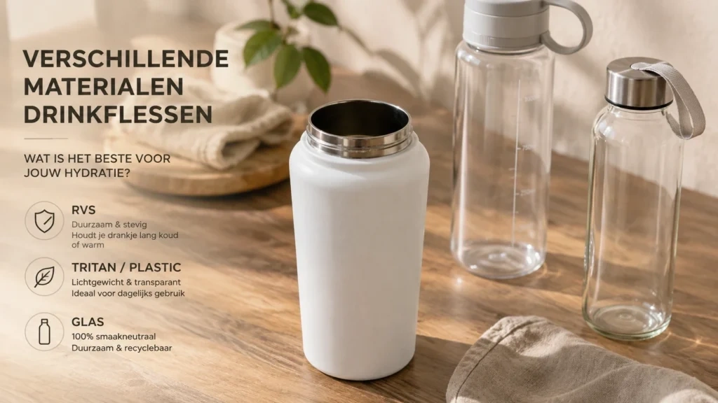 BE FIT SWIGGER als premium RVS waterfles alternatief voor Retulp.