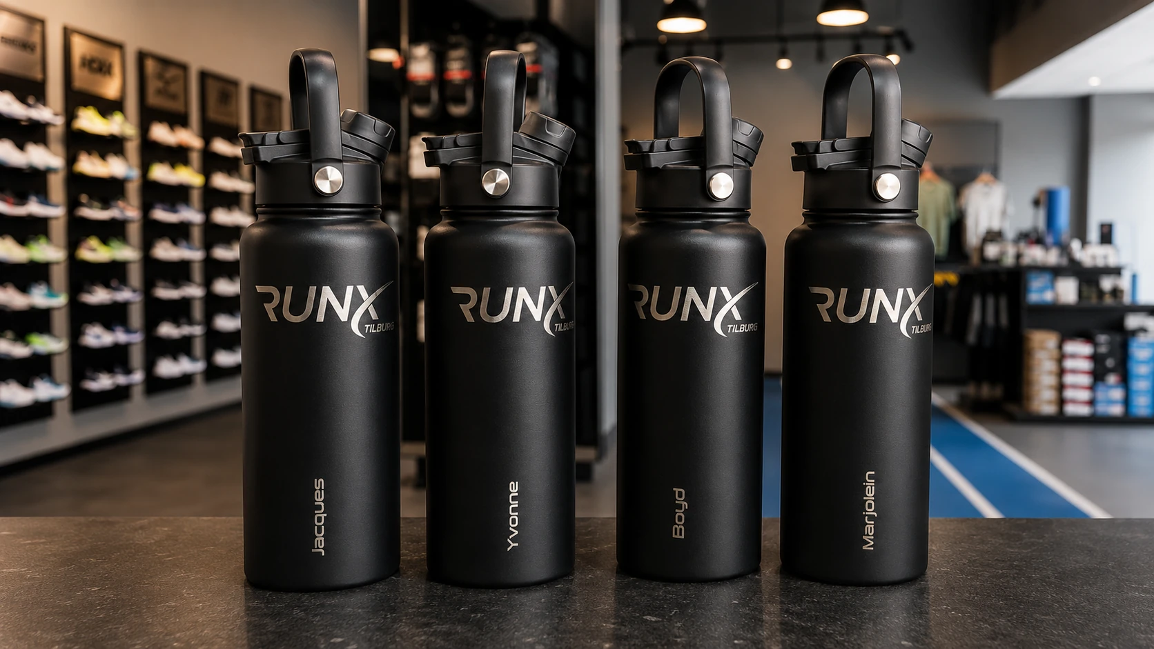 BE FIT SWIGGER™ schoolbekers van 18/8 RVS in 536, 710 en 946 ml.