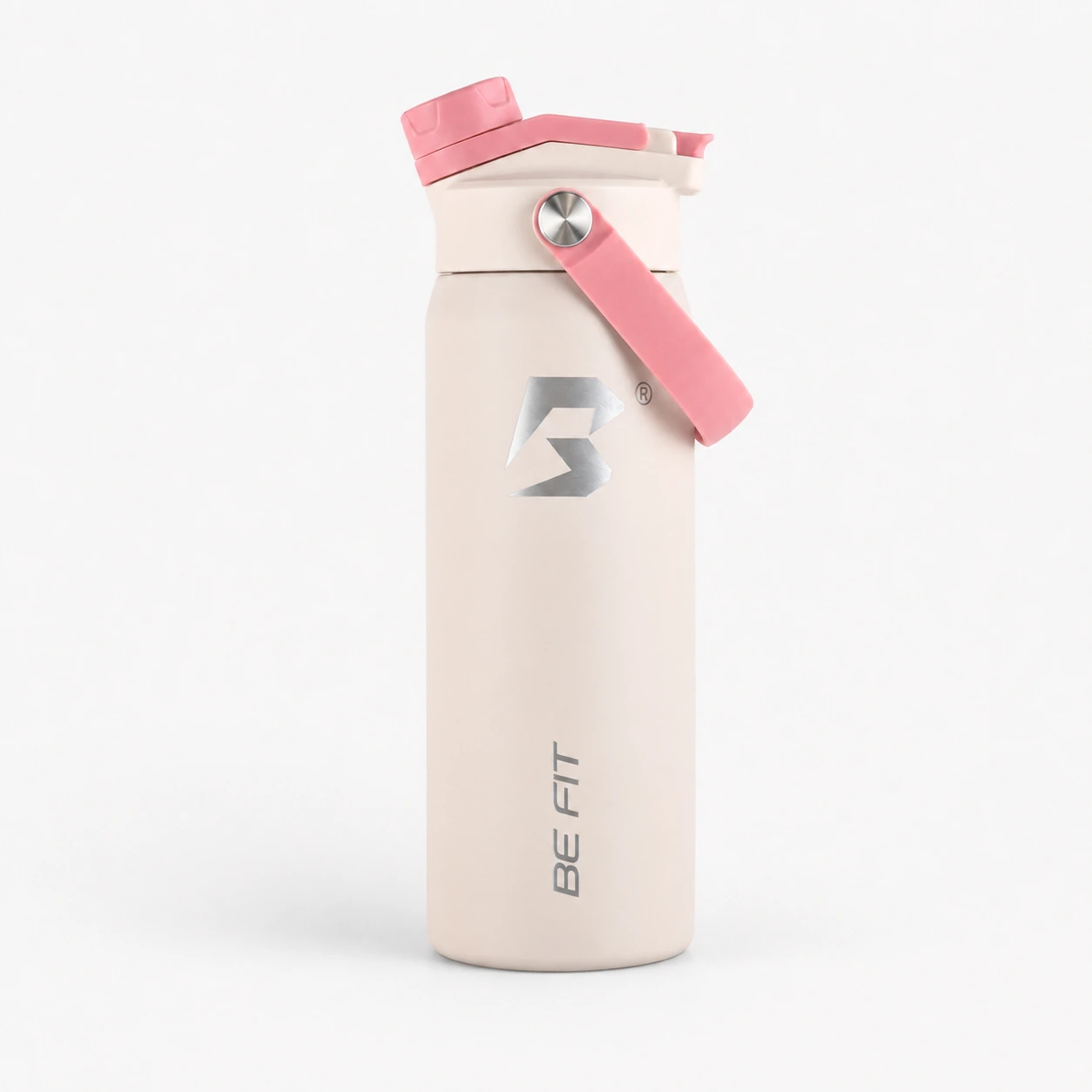 Pink Dip Dye BE FIT SWIGGER™ van 710 ml met gesloten FlipTwist™, draaglus en ronde RVS-knop op een lichte studioachtergrond.